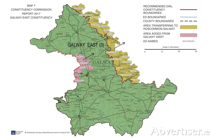 Map Of East Galway Advertiser.ie - Galway East - No Longer 'The Boring Constituency'