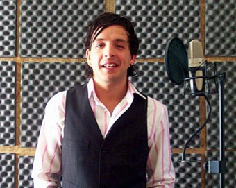 Andres Martorell, lead singer of Armada Latina.