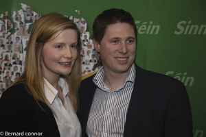 Sinn F&eacute;in Roscommon-Galway candidate Claire Kerrane with MEP Matt Carthy. Photo:- Bernard Connor.