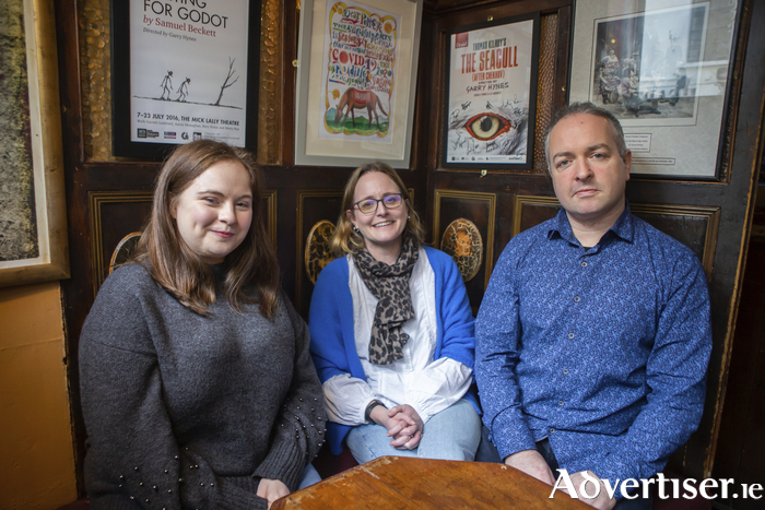 Ragaire Literary Magazine editors Tara O’Malley, Aileen McCarthy and Cormac Culkeen 