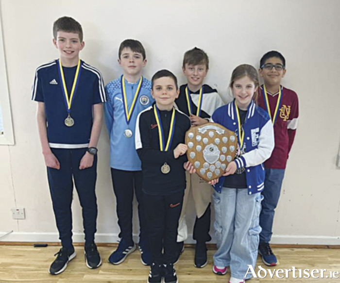 The Drum/Clonown Under 13 chess team who will represent the parish at the National Community Games on Sunday