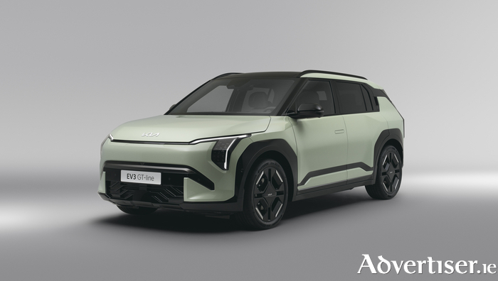 The new Kia EV3 is set to reach Irish shores in October of this year.