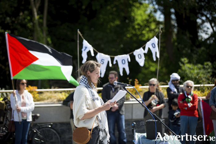 Emma Daly of the Irish Healthcare Workers for Palestine. Credit: Anita Murphy Photography. 