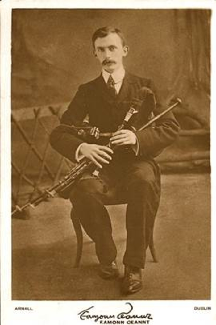Eamonn Ceannt and his pipes. 