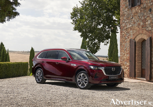 The all-new Mazda CX-80 is longer, higher, and has a significantly longer wheelbase than the popular CX-60.                               