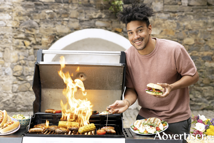 Chef Nico Reynolds pictured using a meat thermometer to ensure the food at his barbecue is cooked to perfection. The number of people who own a meat thermometer in Ireland has increased, according to Safefood research