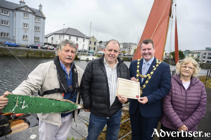 Peter Connolly, Steve Mulkerrins, Mayor of Galway Peter Keane and Barbra Mulkerrins.