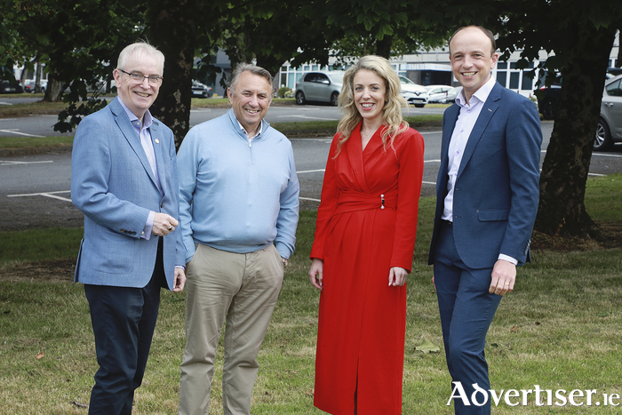 Pictured at the recent international scaling event at Platform94 in Galway were Platform94 Chairman Dave Hickey, Ergo Founder and Chairman and special guest John Purdy, Platform94 CEO Marie Donnellan and David Ryan, Partner, Flynn O’Driscoll, Galway. Photo: Seán Lydon.