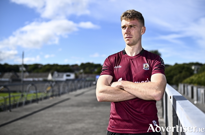 Dylan McHugh poses for a portrait during a Galway GAA All-Ireland Senior Football Championship Final media event at Pearse Stadium in Galway. Photo by Sportsfile