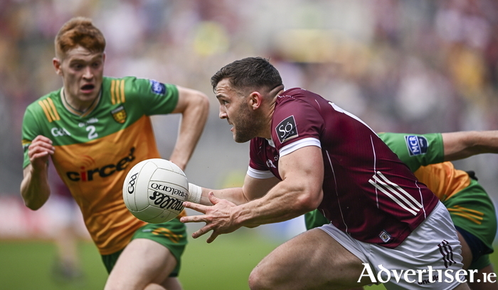 Damien Comer of Galway during the semi-final match between Donegal and Galway at Croke Park in Dublin. Photo by Seb Daly/Sportsfile