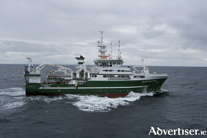 Celtic Explorer — Greenland-bound. Pic: David Branigan