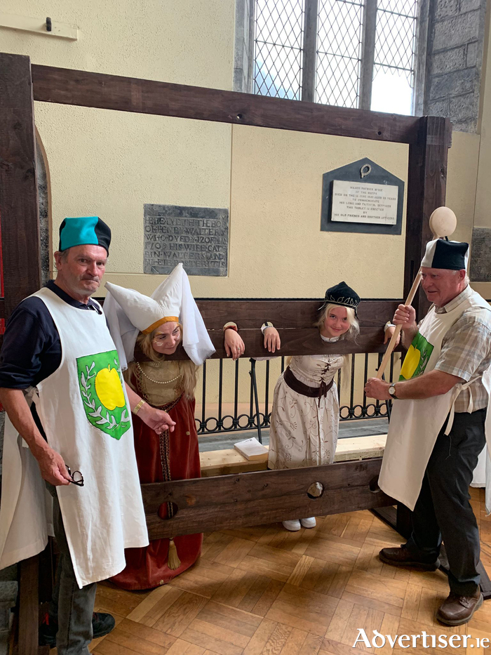 Stock-traders - for fun, you can have your photo taken in mediaeval costume or be placed in the stocks.