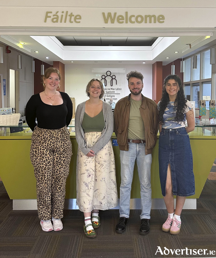 Faye Ní Dhomhnaill, Chloe Anderson, Tom Forde and Julieanne Ní Mhullaoidh (University of Galway Students’ Union)