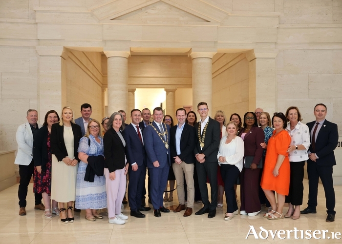 The visiting Galway delegation pictured at Chicagoland Chamber of Commerce. Photo A. Finn.