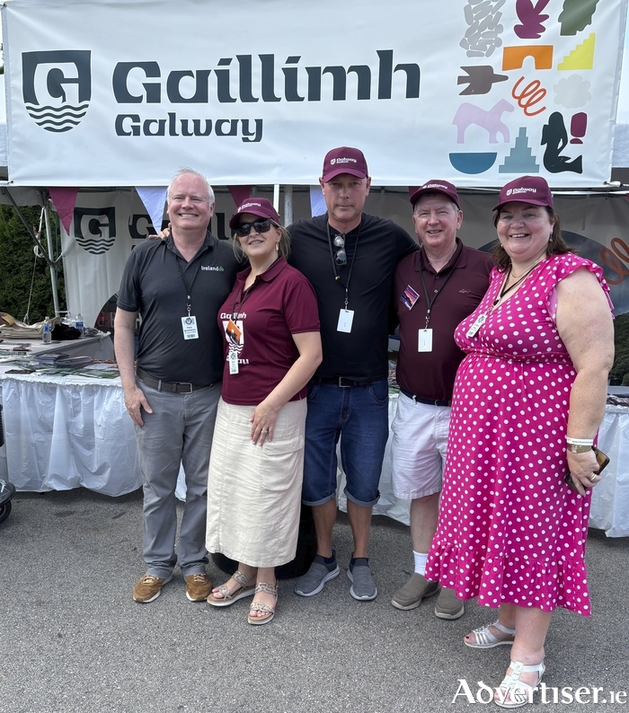 From left: Paul McDonagh, Tourism Ireland; Ailish Rohan, Galway City Council; Kevin Joyce; Brian Fahy, Celtic Irish American Academy; Cllr Mary Hoade, Galway County Council, at the Milwaukee Irish Fest. Photo: Tourism Ireland.