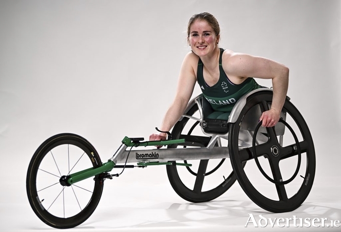 Pictured is Shauna Bocquet of Craughwell AC, who will compete in the Paralympics in Paris for the Irish Athletics team.