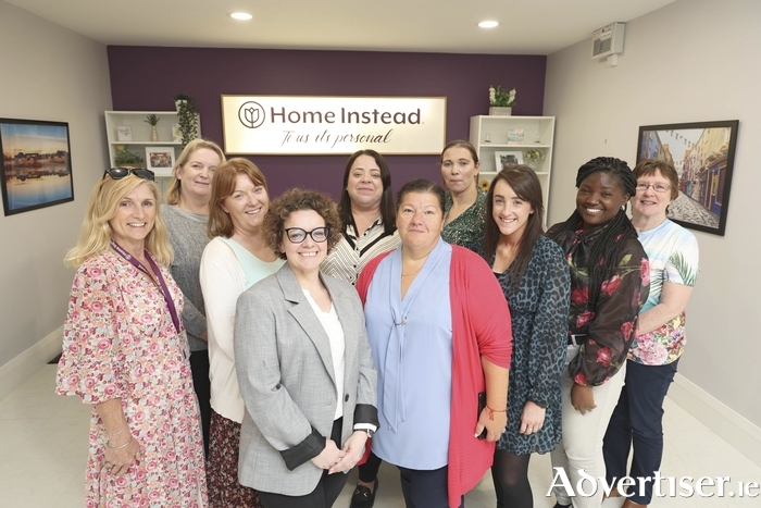 The Home Instead Galway team who hosted a recruitment drive this week ( l-r): Caroline Kenny Codyre, Jackie Kane, Carolyn Naughton, Sarah Sherlock Claire Lyone, Nicola Coyne, Moyin Aderlakun, Bernie Dillon< Joanna Krepec and Krisztina Lodai. Photo: Mike Shaughnessy  