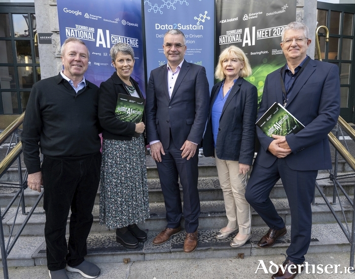 John O'Dea, TechIreland, Orla Flynn ATU, Minister of Enterprise, Trade and Employment Dara Calleary, and Mike Conroy Data2Sustain