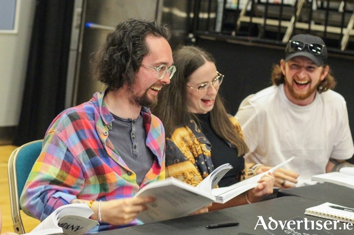 Director Robbie Walsh, musical director Sarah Slevin and choreographer Shane Mullarkey