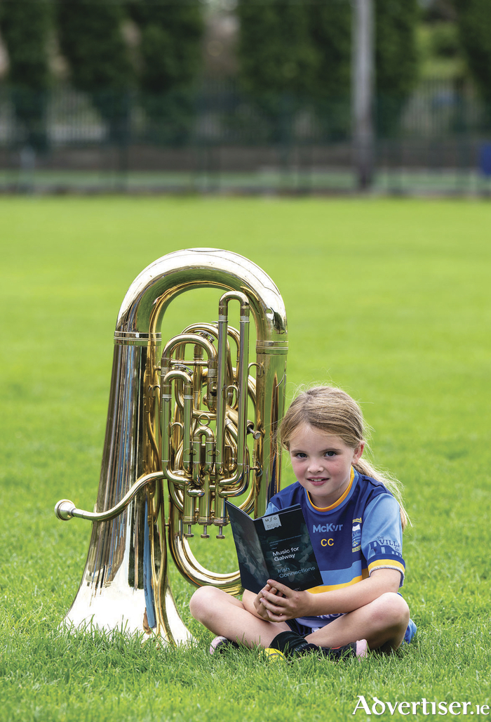 Vivienne Coyne of Salthill Knocknacarra GAA Club reading the Music for Galway programme
(Photo: Andrew Downes)