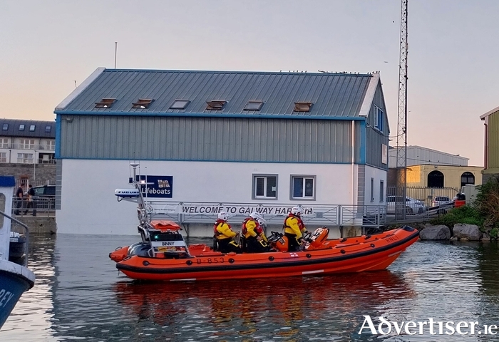 Galway RNLI's Atlantic 85 lifeboat during a recent training exercise.