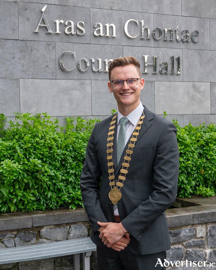 Councillor Albert Dolan, Cathaoirleach of the County of Galway. Photo Galway County Council