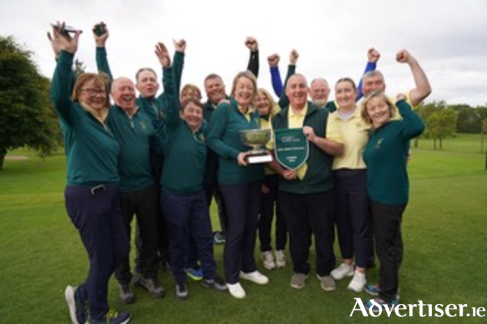 That winning feeling: Woodstock, winners of the Irish Mixed Fourball at Oughterard Golf Club