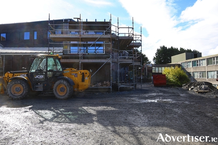 New army accommodation block under construction in Renmore