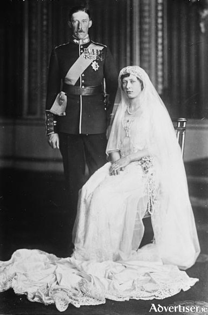 Viscount Lascelles and Princess Mary on their wedding day. The pair later stayed at Dowager House in Portumna. Photo: US Library of Congress.