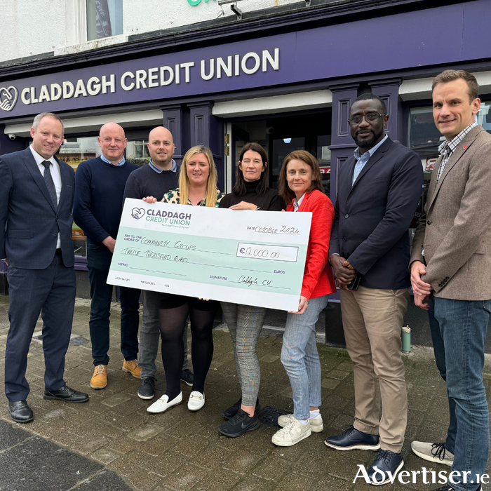 Pictured from left: Jay Perry (Druid Theatre, head of development), Jipe Kelly (programme aanager for Age Action Galway), Karen Golden (CEO, Galway Simon Community), Susan Costello (head of development & marketing, Galway Rape Crisis), Alana Power (executive assistant & administrator, Galway Rape Crisis), Pat Holmes (CEO, Western Alzheimers), David O'Donnell (fundraising manager, Cancer Care West) and Ted Coyle (deputy CEO, Claddagh Credit Union).  