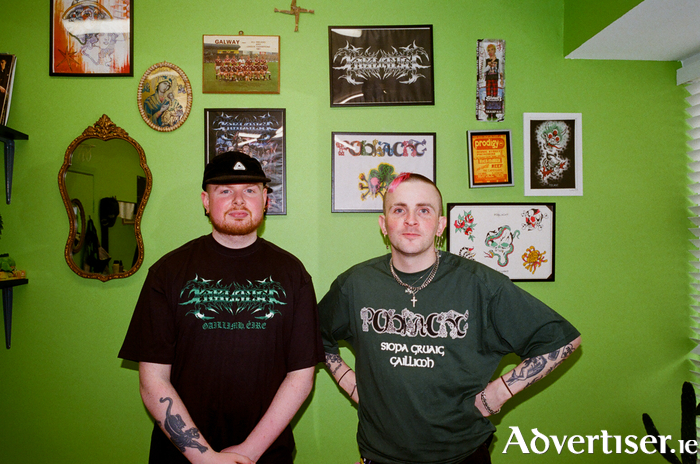 Founders of Poblacht Barbershop, Evan and Cóilí.