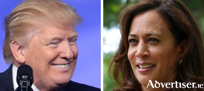 Donald Trump image by Gage Skidmore. Kamala Harris image by Senate Democrats. 