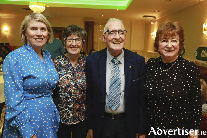 Eithne Ui Cheallachain, Maighread Monaghan, Micheal Monaghan and Marian Noonan at the Collection of Folkelore Celebration Night.