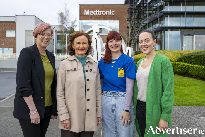 Pictured at the announcement were Gwen Francis, Anne Murray, Máire Bríd Ní Chonghaile, and Anna Marie Craughwell. Photo:Andrew Downes, xposure