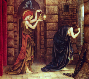 Hope in a Prison of Despair (1887) by Evelyn De Morgan