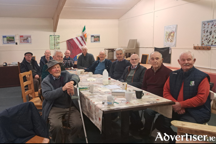 Athenry Men's Shed members pictured in the tea room. 