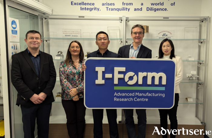 (L:R) Dr. Brendan Cunniffe, Salt Medical; Carolyn Hughes,  i-Form; Dr. Jufan Zhang, MNMT-Dublin, UCD; John Oliver, i-Form; Dr. Yuqi Shaughnessy, Salt Medical