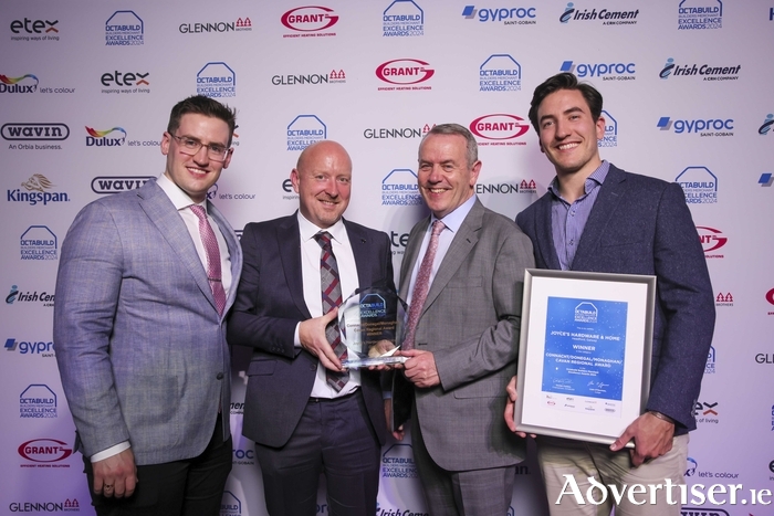 The team from Joyce’s Hardware & Home, winners of the Octabuild Connacht/Donegal/Monaghan/Cavan Regional Award. 