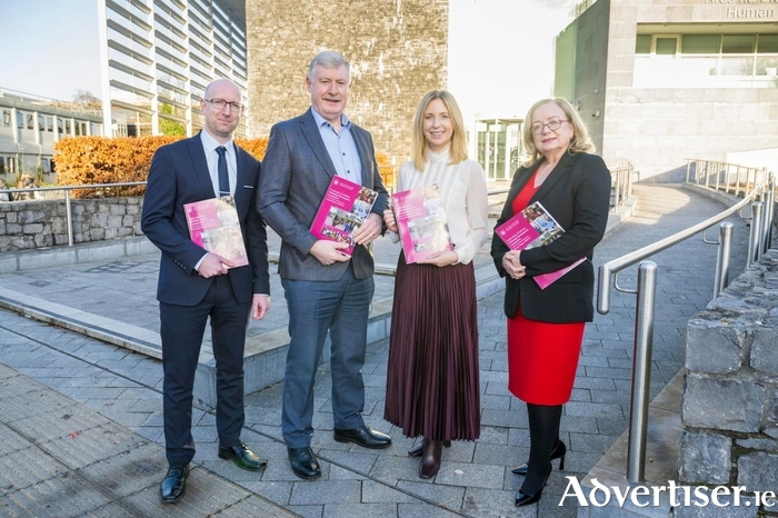 (L:R) Dr Daniel Savery, Widening Participation Officer, Access Centre; John Hannon, Director of Student Services; Professor Ciara Meehan, Dean of Students; and Imelda Byrne, Head of Access Centre at the launch of the Widening Participation report. Credit : Andrew Downes, Xposure 



