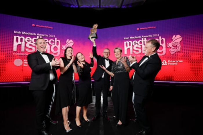 Freudenberg Medical's team celebrating the wins at the prestigious 2024 Irish Medtech Awards.