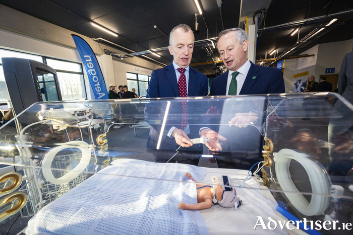 John Power, CEO, Aerogen and Leo Clancy, CEO, Enterprise Ireland. Pic: Fintan Clarke/Coalesce