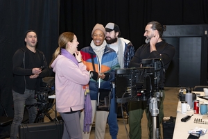 Pictured here are the cast and crew on the set of  &#039;I Hope We Can Still Be Friends&#039;.