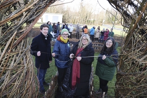 Pictured at the Pocket Forest launch at University of Galway are from l-r: Richard Manton, Director of Sustainability, University of Galway, Catherine Cleary, Pocket Forests Co-founder, Heather Pope, board member of Lifes2good Foundation and Dr Catriona Carlin, Lecturer in Environmental Science and Biodiversity, University of Galway.