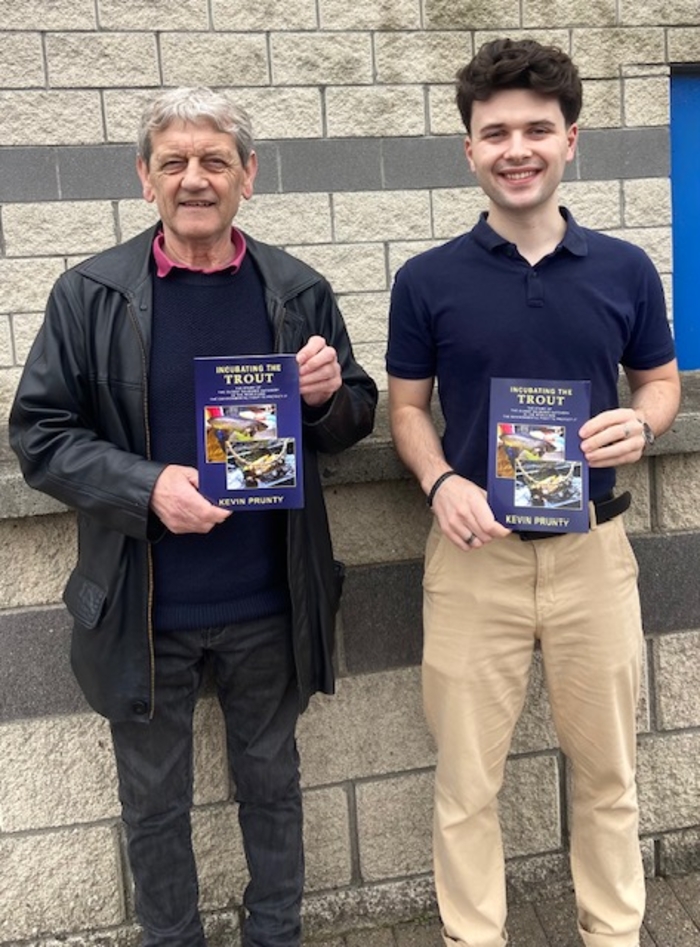 Author Kevin Prunty with Conor