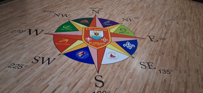 Newly refurbished floor in Renmore Scout Den